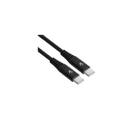 Cavo USB Type-C/Type-C rivestimento in Nylon 1mt colore nero VULTECH S