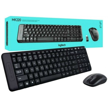 Tastiera + mouse wireless BK 920-003721 (TASTIERA LOGITECH MK220)