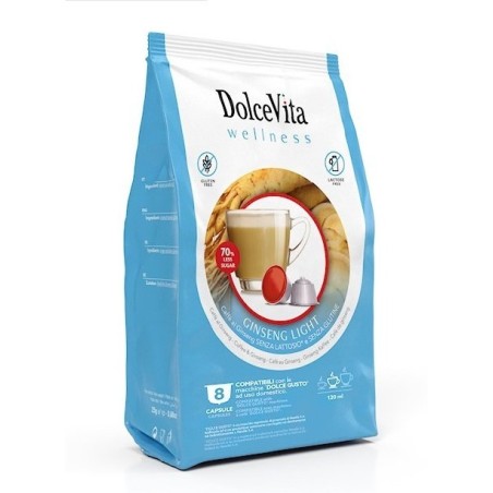 Confezione 8 capsule Dolce Vita Dolce Gusto GINSENG LIGHT