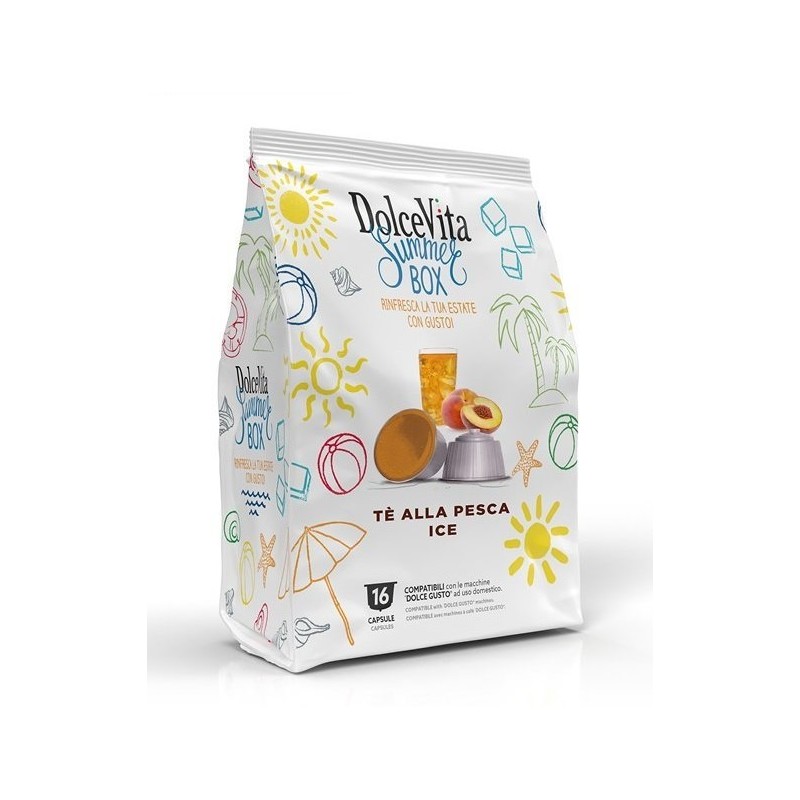 Confezione 16 capsule Dolce Vita Dolce Gusto TE PESCA ICE